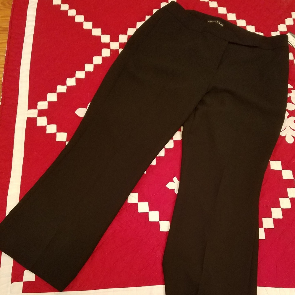 Preston & York Black Slacks SZ 16 S NWT
